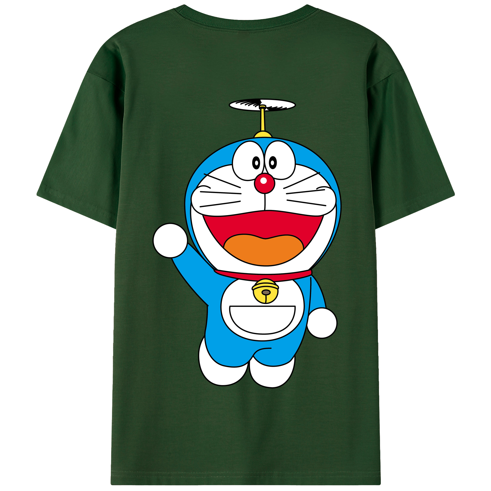 （画像用） ドラえもん Doraemon 綿100％半袖Tシャツ（背面プリント）